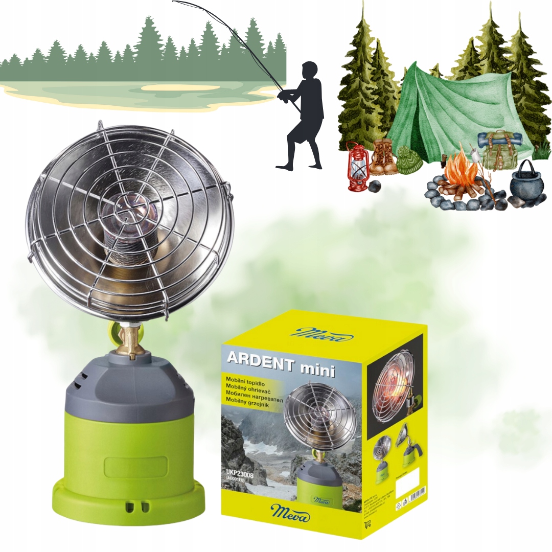 Turistinis šildytuvas Ardent Mini dujinis šildytuvas, 1 kW
