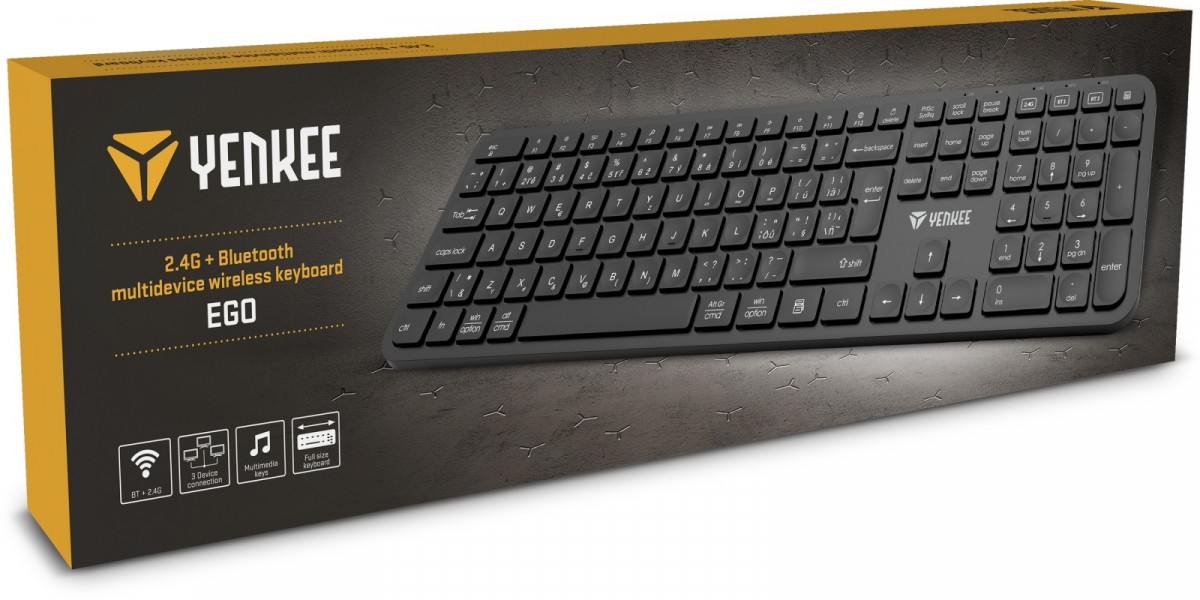 Yenkee ego us/cs 2.4 ghz / bt 3.0 / bt 5.0