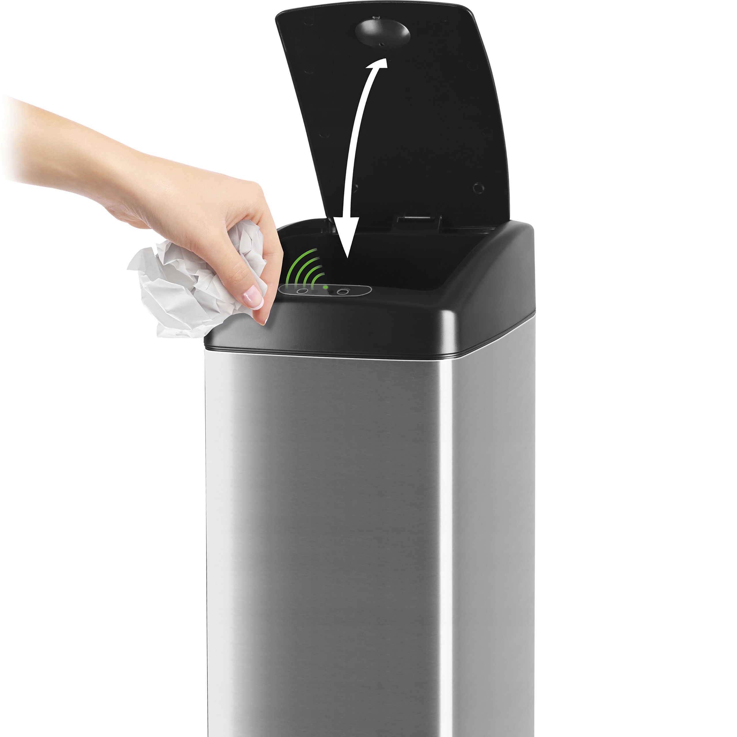 Bekontaktė šiukšlių dėžė, Lamart SENSOR 45l, 25x34x71.5 cm
