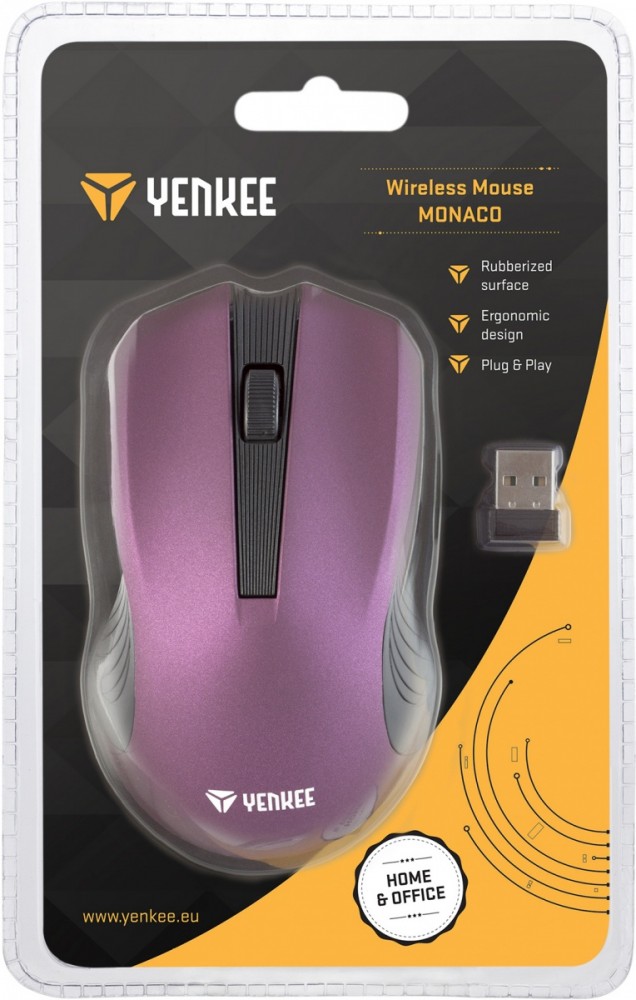 Belaidė pelė belaidė pelė yenkee monaco, violetinė