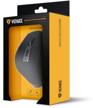 Belaidė pelė ergonomiška belaidė pelė yenkee range, 2.4 ghz, -