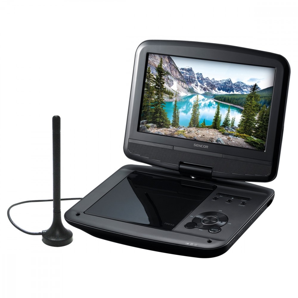 Nešiojamas televizorius su DVD ir DVB-T MPEG4 imtuvu