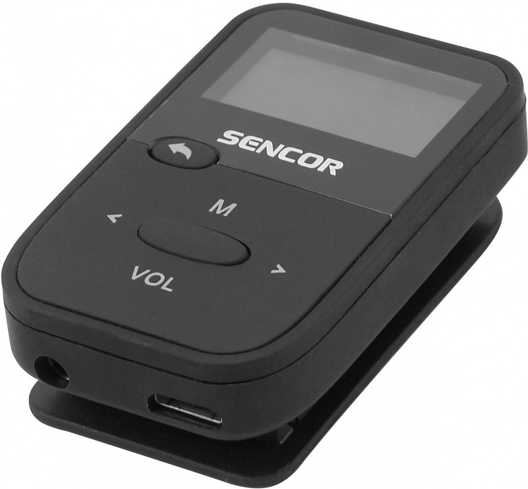 Mp3 grotuvas mp3 grotuvas sencor sfp4408bk, 8gb, juodas