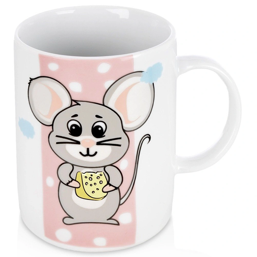 Bērnu porcelāna krūzīte ar peles motīvu