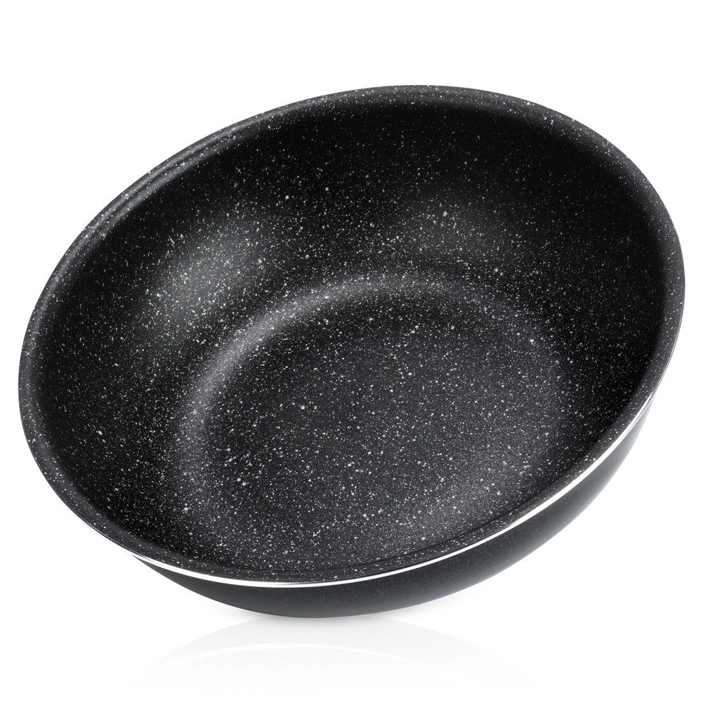 Wok keptuvė su PFLUON GRANIT danga, juoda, 26 cm