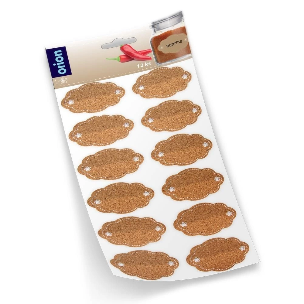 Lipnios etiketės stiklainiams 12 vnt.