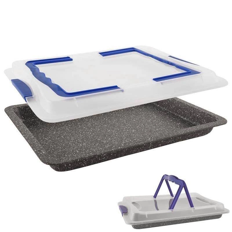 Stačiakampė kepimo forma su dangčiu 43 × 29 cm