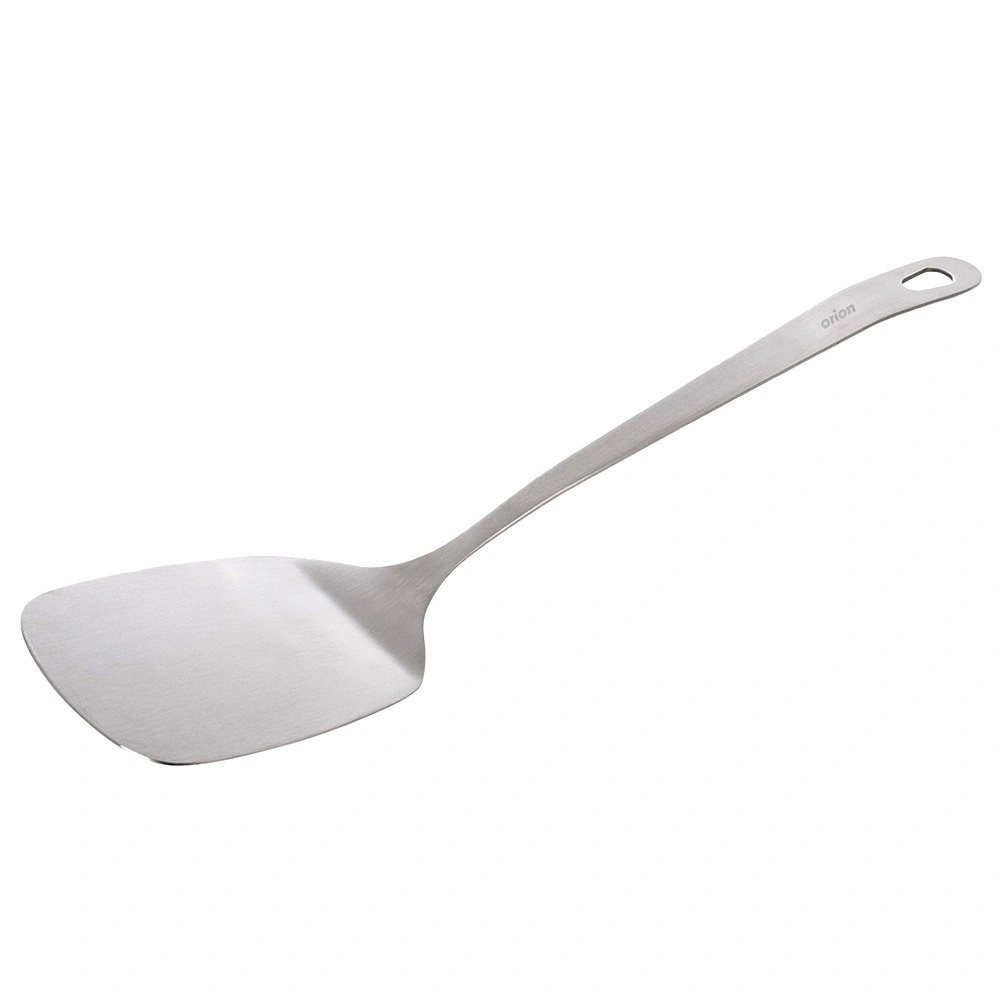 Virtuves lāpstiņa no nerūsējošā tērauda, sudraba krāsā, 32 cm 2