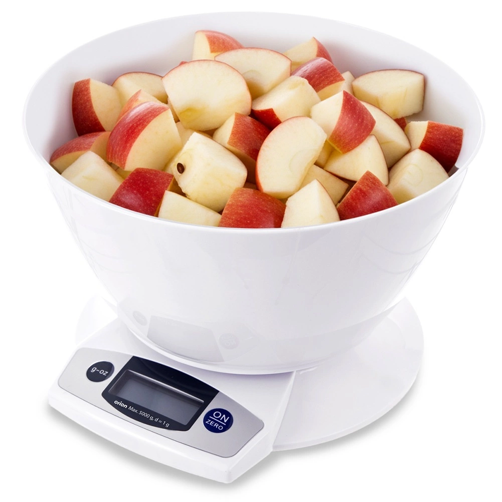 Virtuvinės svarstyklės su dubeniu 5 kg, 2,5 l
