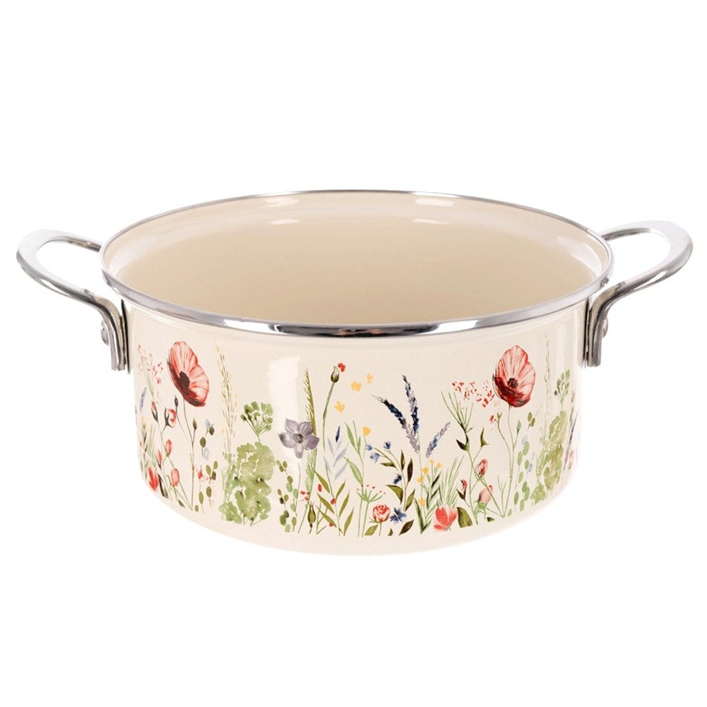 Emaljēts katls, krēmkrāsa, Ø 22 cm, 3 l 2