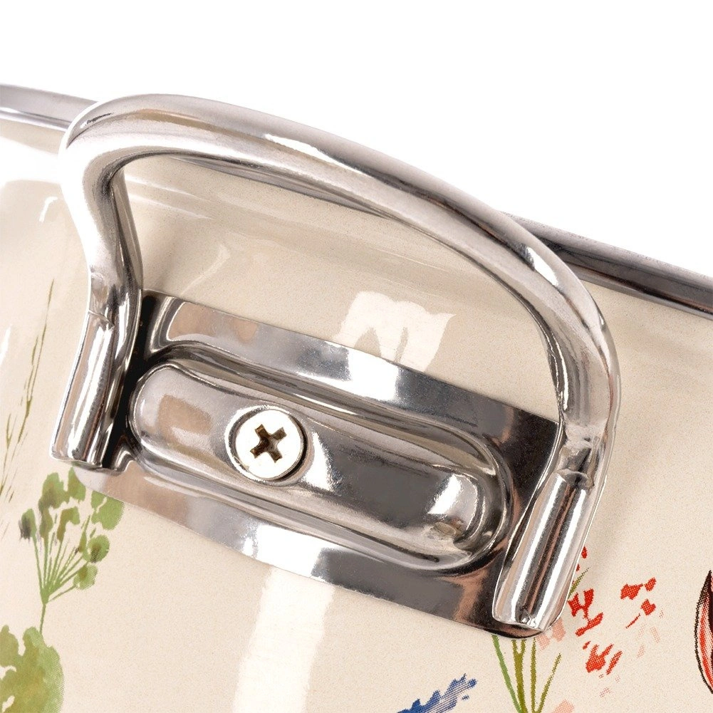 Emaljēts katls, krēmkrāsa, Ø 22 cm, 3 l 3