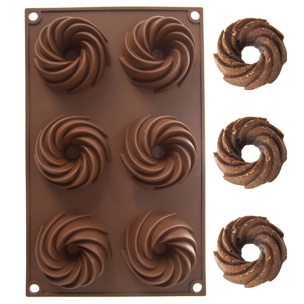 Silikoninė keksiukų forma 28×17×3 cm ruda