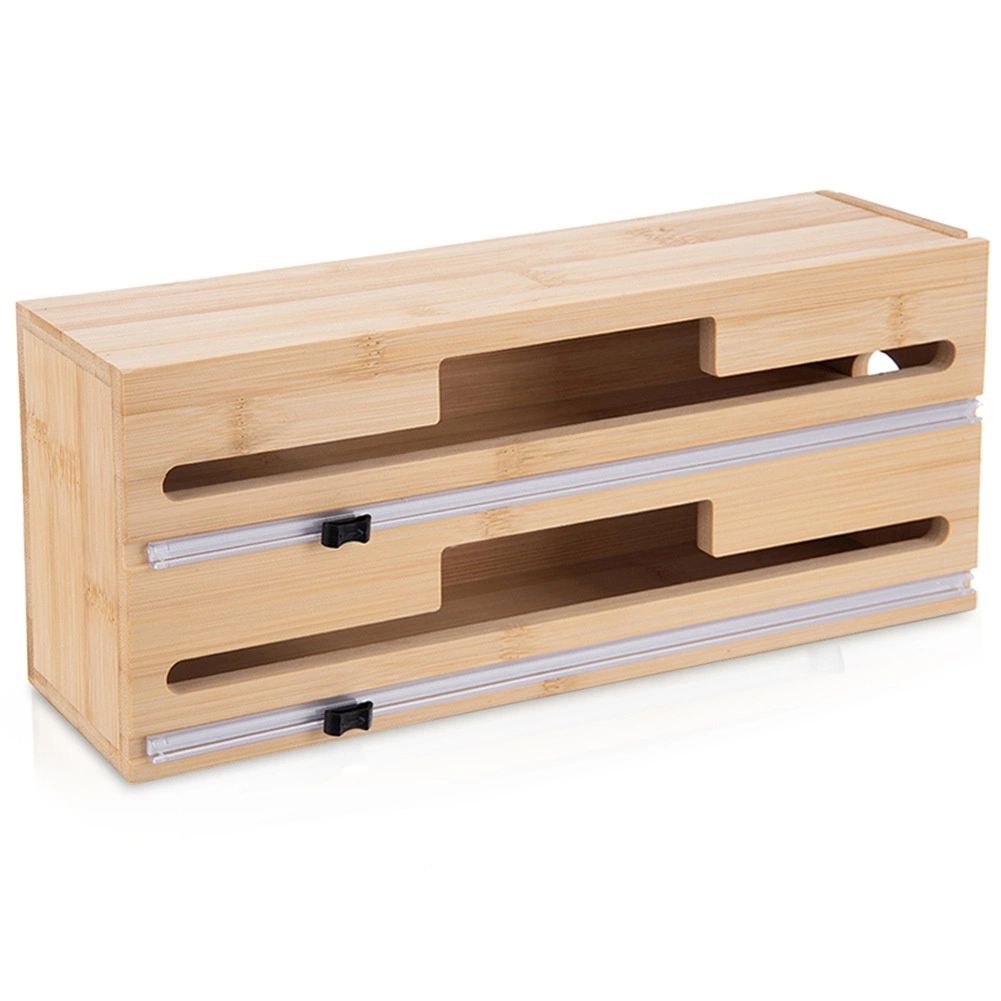 Medinis dvigubas plėvelės dozatorius 34 × 8 × 14,5 cm