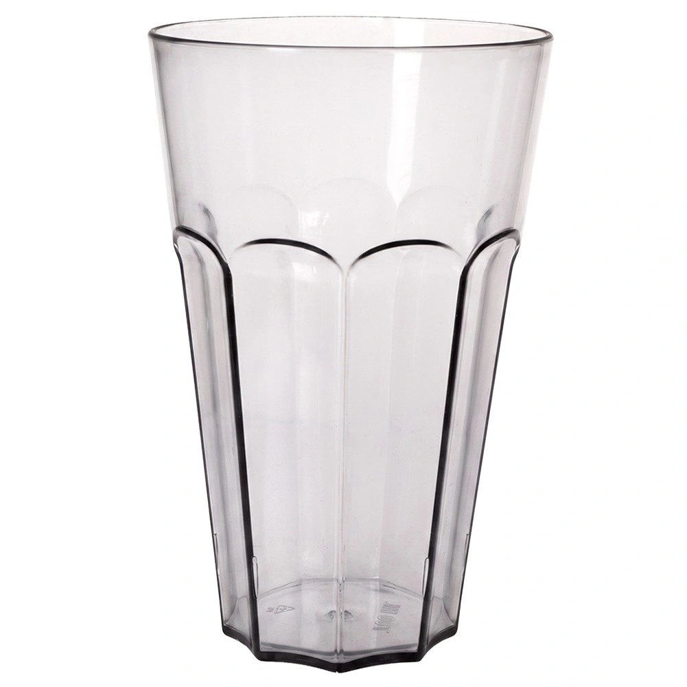Stiklinė gėrimams 700 ml, skaidri su juodu atspalviu, 10 × 10 × 16 cm 2