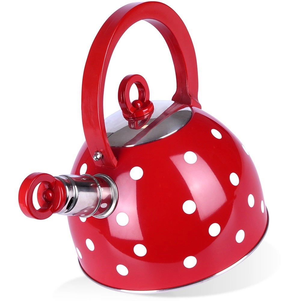 Virdulys su švilpuku 1,5 l raudonas