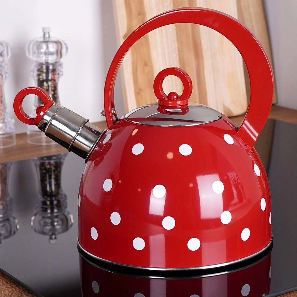 Virdulys su švilpuku 1,5 l raudonas