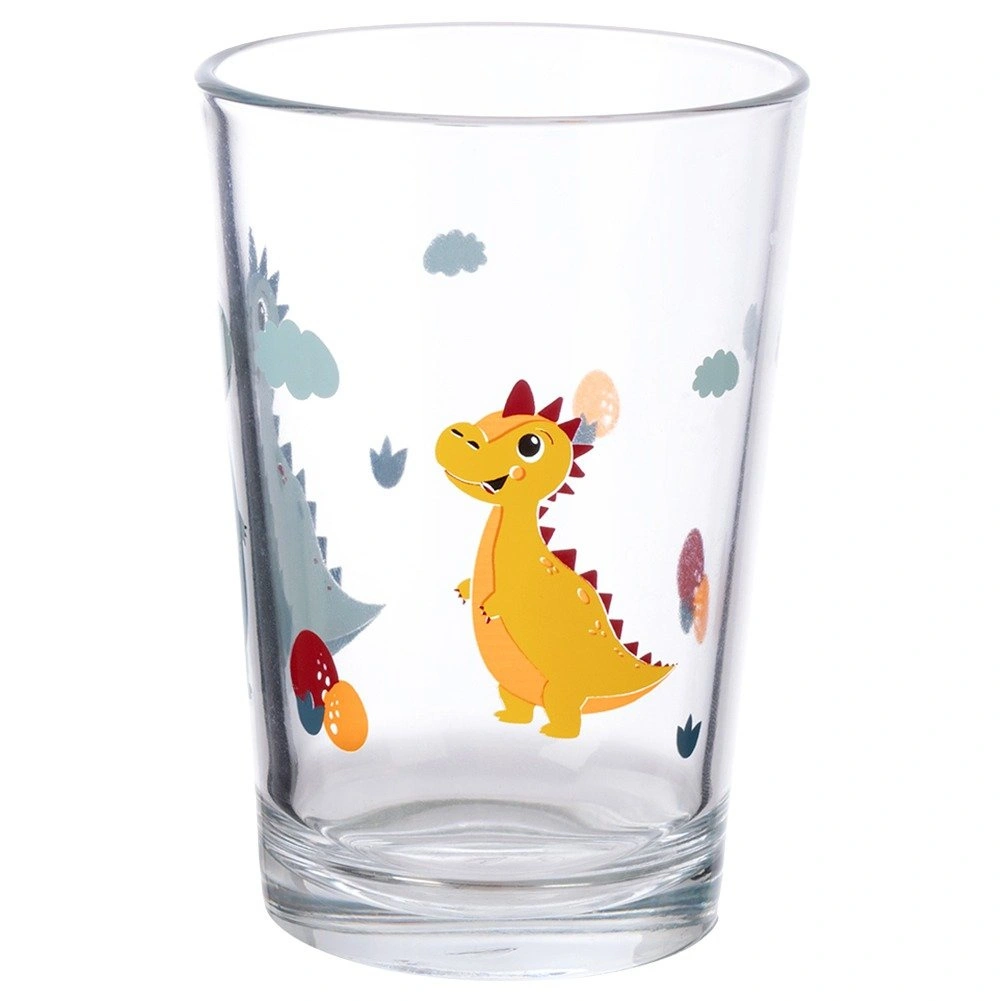 Stiklinė su dinozaurų raštu, skaidri, 200 ml 2
