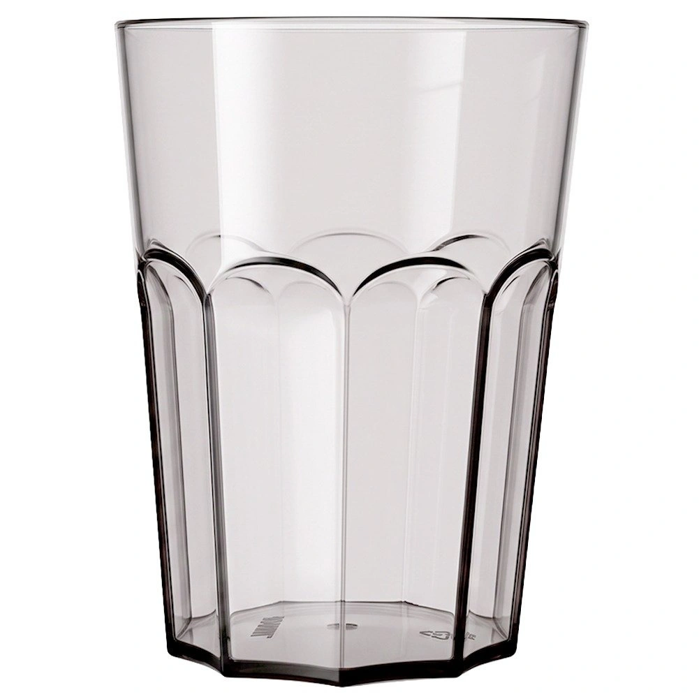 Stiklinė gėrimams, 400 ml, skaidri su juodu atspalviu, 9 × 9 × 11,5 cm 2