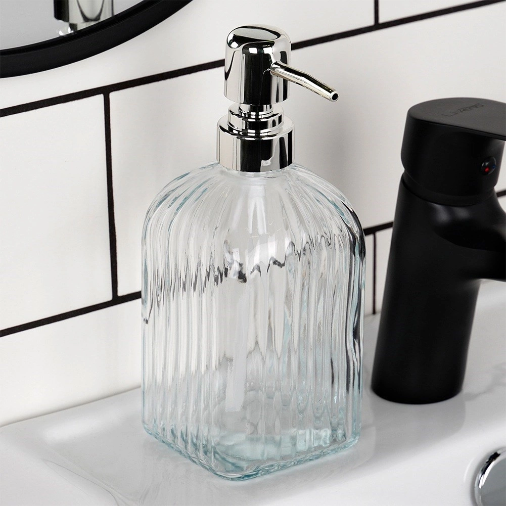 Skysto muilo dozatorius iš stiklo 550 ml
