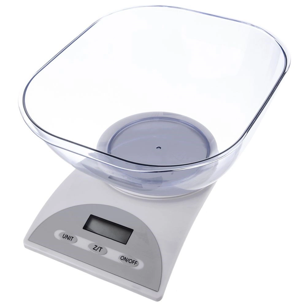 Virtuvinės svarstyklės su dubeniu 5 kg