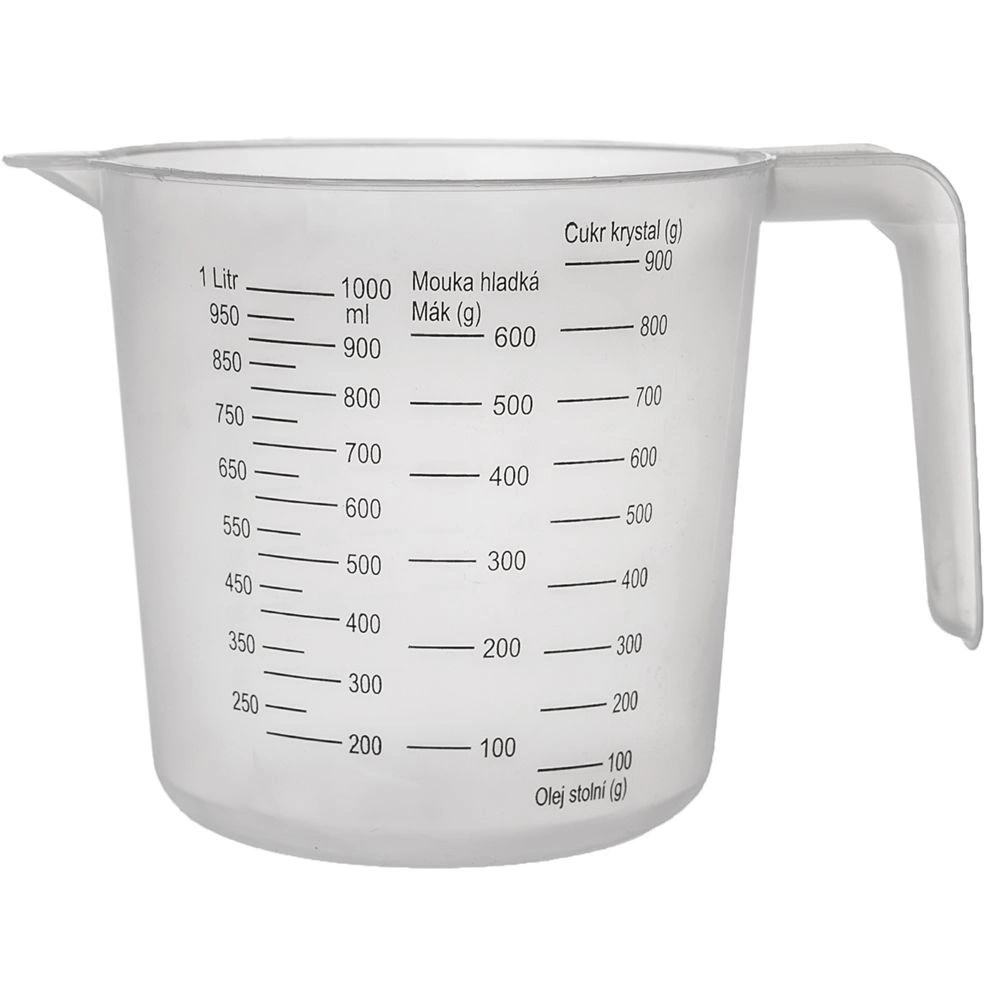 Virtuvinė matavimo stiklinė 1 l