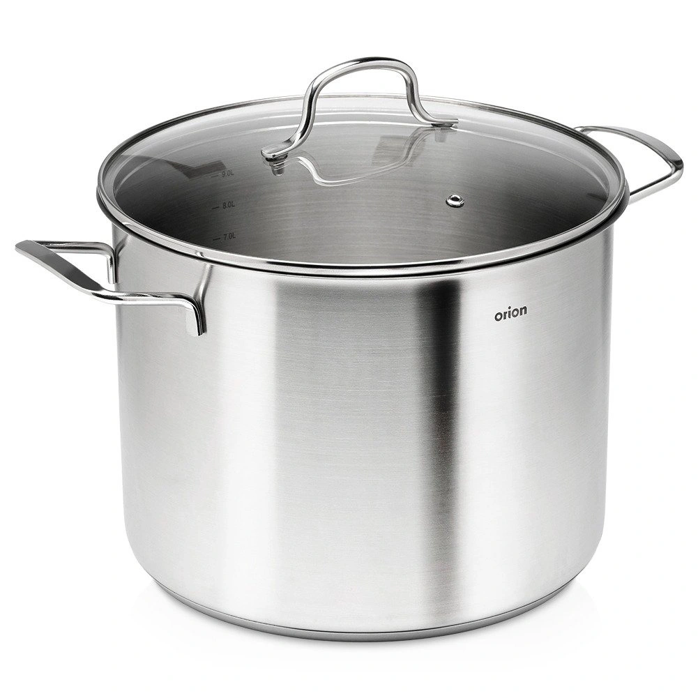 Puodas su stikliniu dangčiu, sidabrinis, Ø 26 cm, 10,7 l