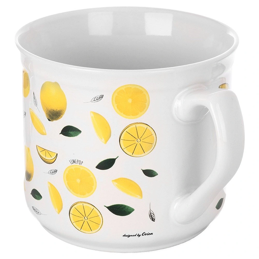 Keraminis puodelis su citrinų motyvu, įvairiaspalvis, 650 ml 3