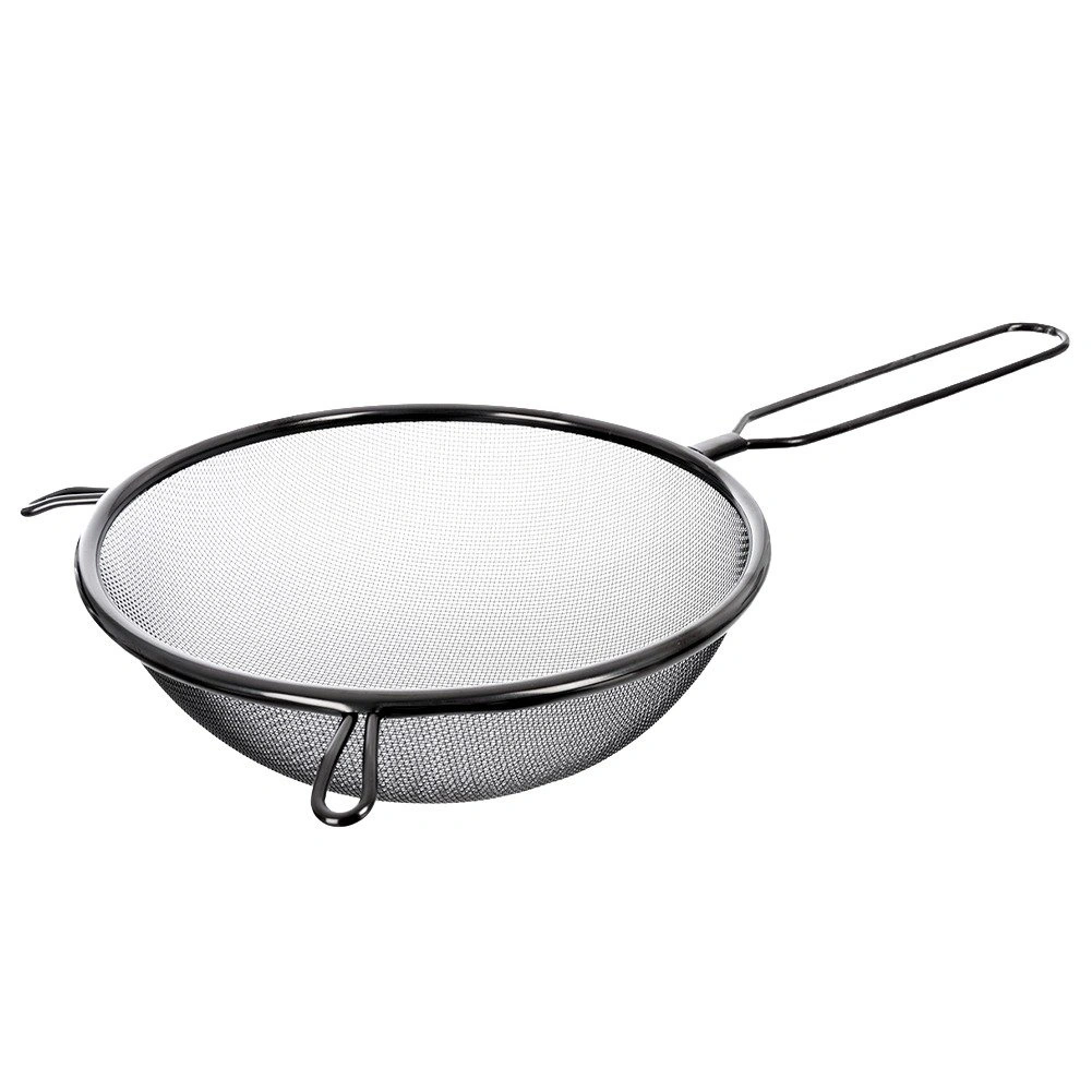 Virtuvinis sietelis su smulkiu tinkleliu, juodas, Ø 20 cm 2