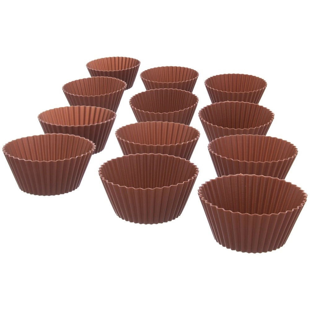 Silikoniniai keksiukų formelės 5,5 cm, 12 vnt. 2