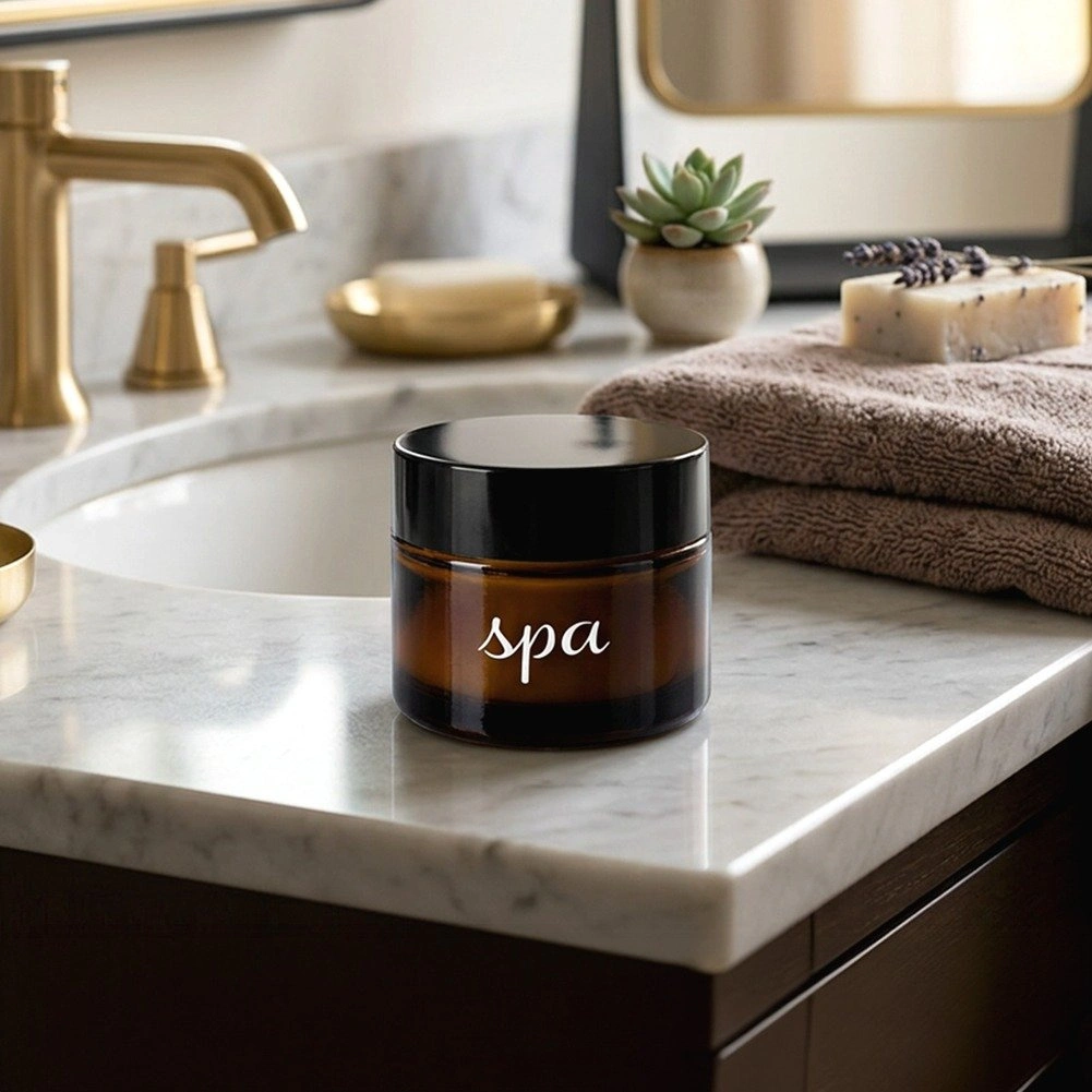 Kosmetikos indelis SPA, rudas, 50 ml, 5,5 × 5,5 × 4,5 cm