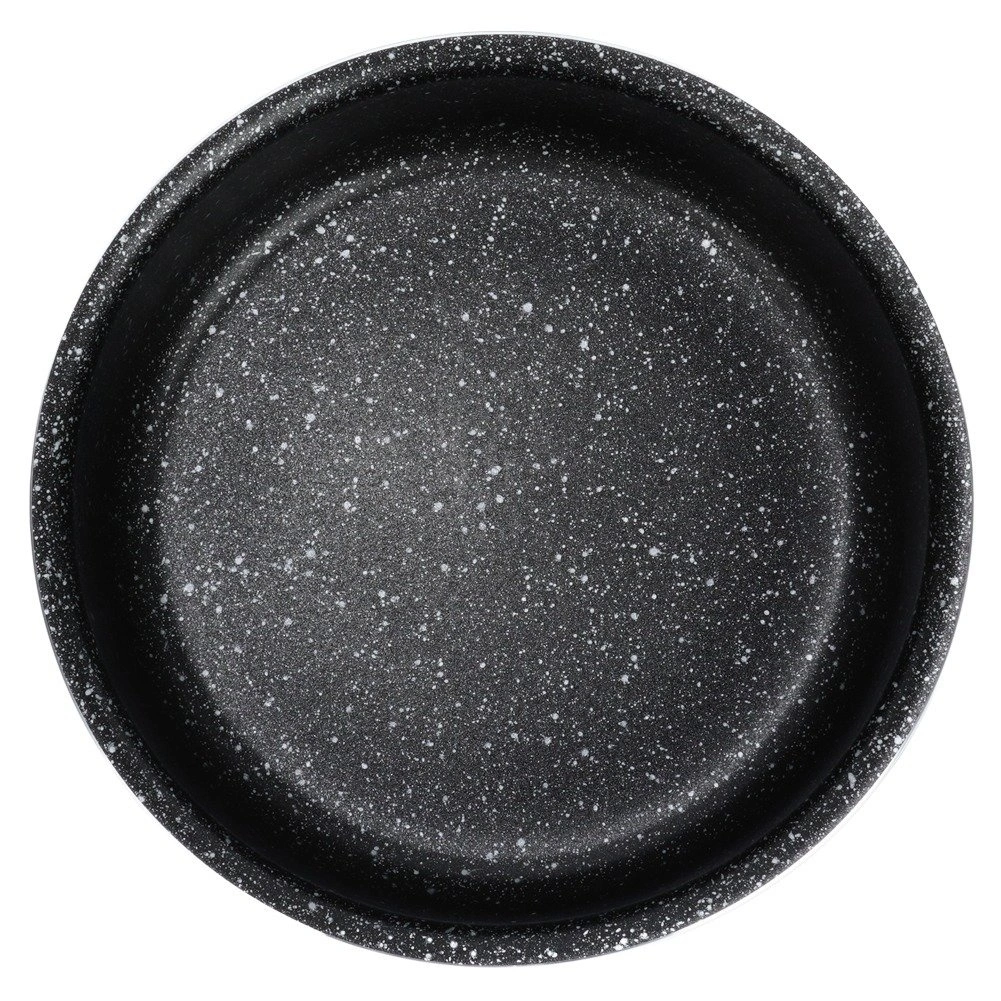 Puodas su granitine danga, juodas, 20 × 20 × 9 cm 2