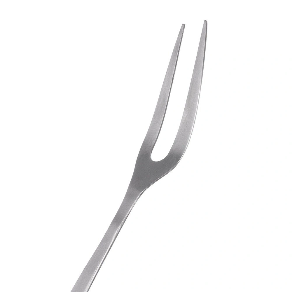 Virtuvinė šakutė iš nerūdijančiojo plieno, sidabrinė, 31 cm 2