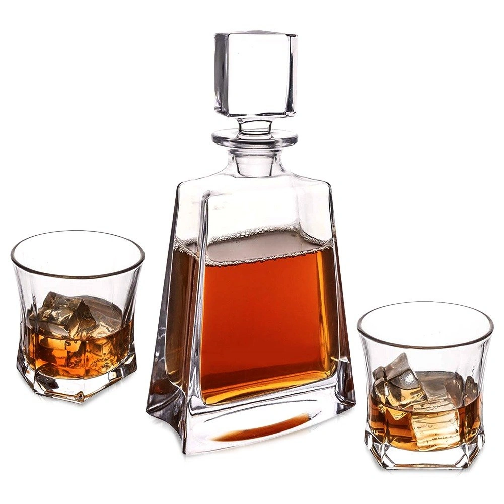 Stiklinių rinkinys, 750 ml + 2 × 300 ml, skaidrus, 14 × 8,5 × 26,5 cm / 9 × 9 × 9,5 cm, 3 dalių