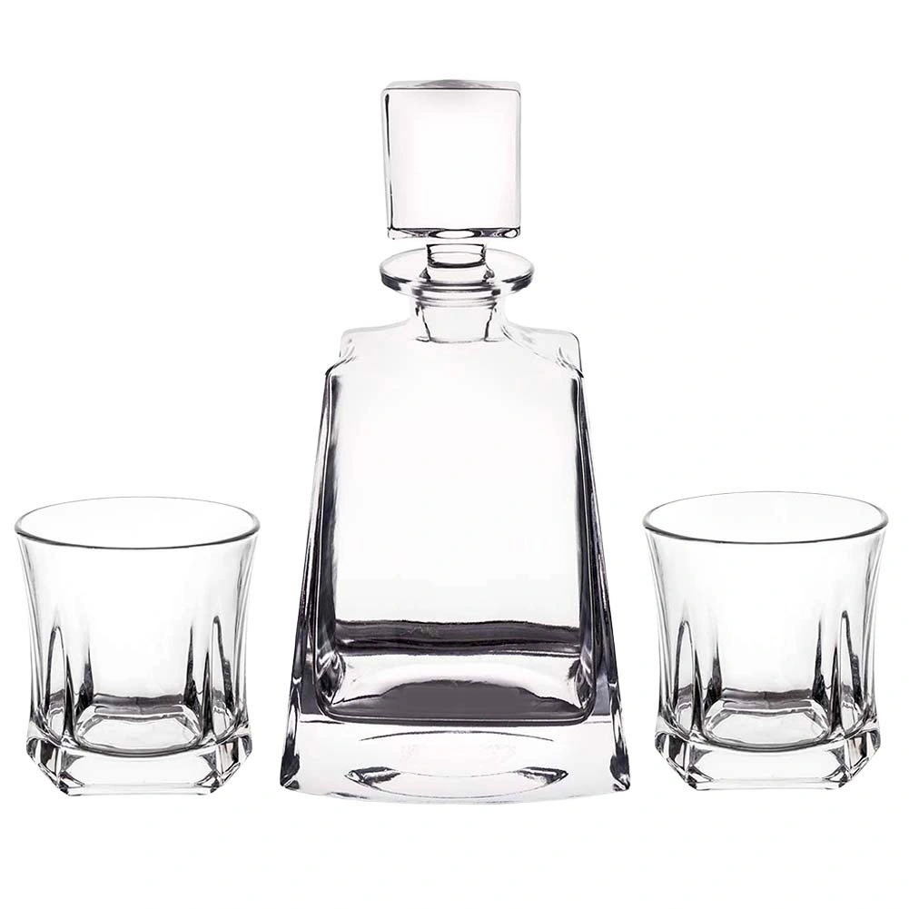 Stiklinių rinkinys, 750 ml + 2 × 300 ml, skaidrus, 14 × 8,5 × 26,5 cm / 9 × 9 × 9,5 cm, 3 dalių 2