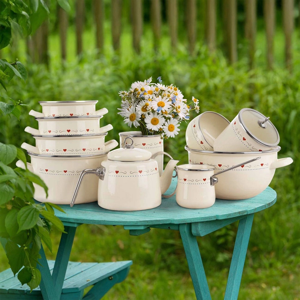 Arbatinukas emalinis 1,6 l kremas