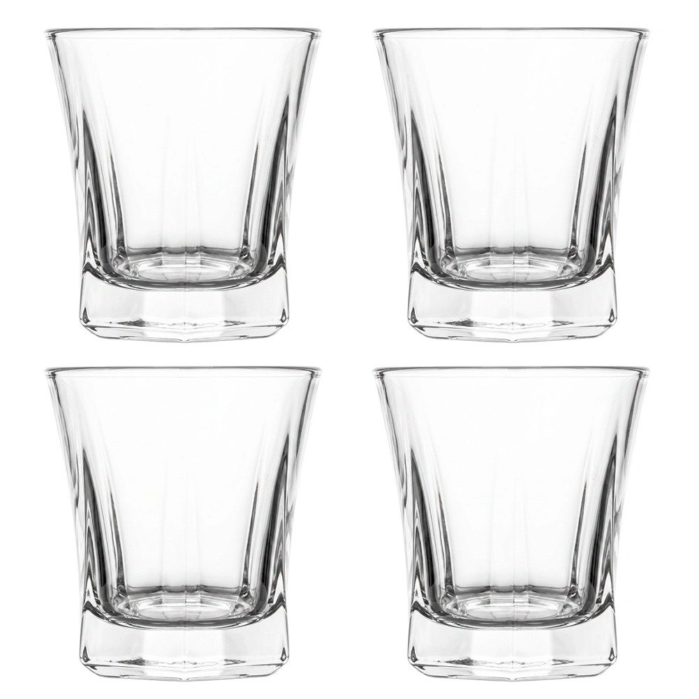 Stiklinės 300 ml, skaidrios, 9 × 9 × 9,5 cm, 4 vnt. 2