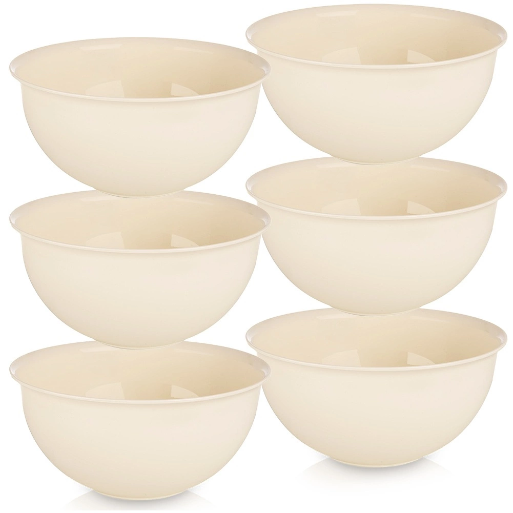 Plastikiniai dubenėliai 13 cm, 500 ml, 6 vnt.