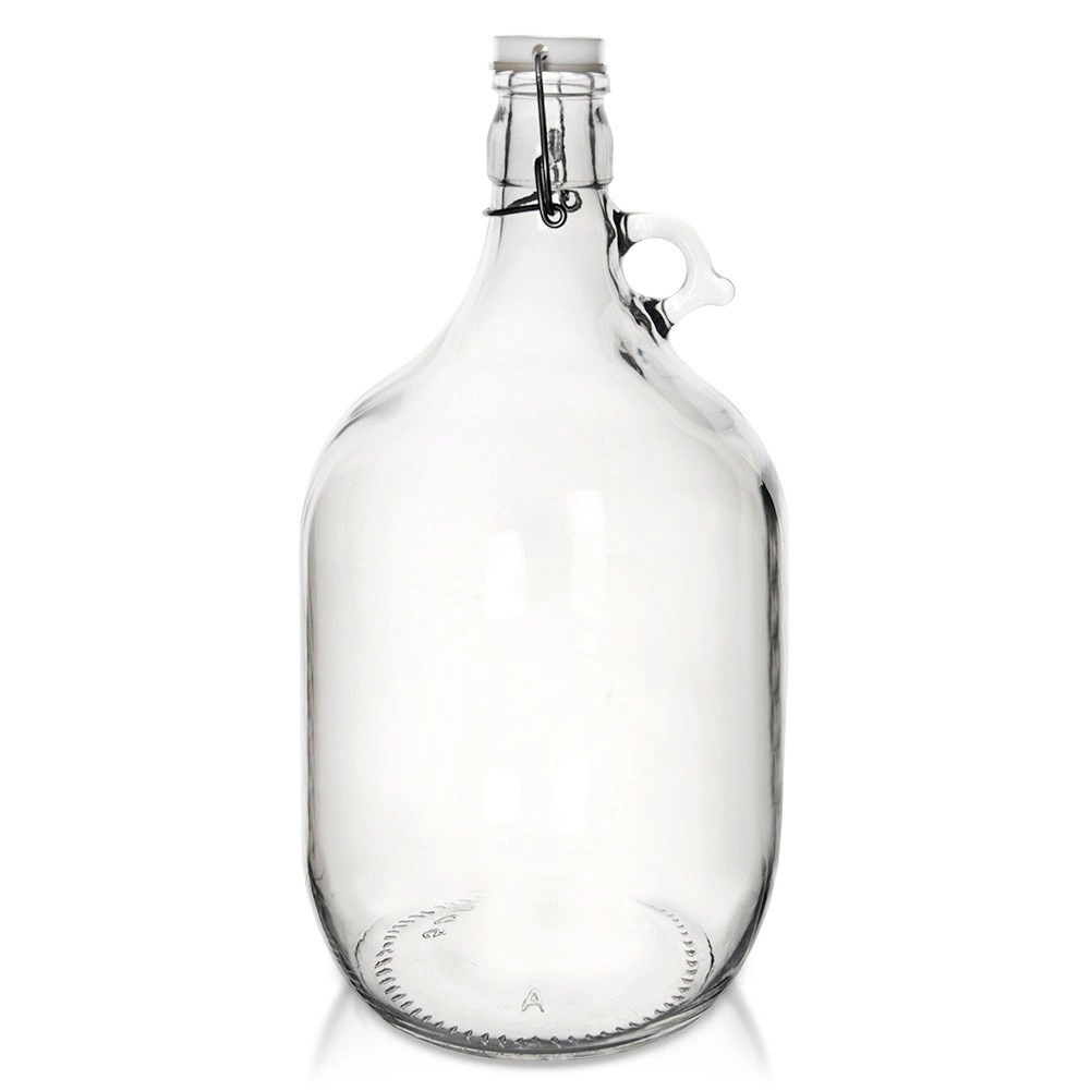Stiklinis butelis su užsegimu 5 l