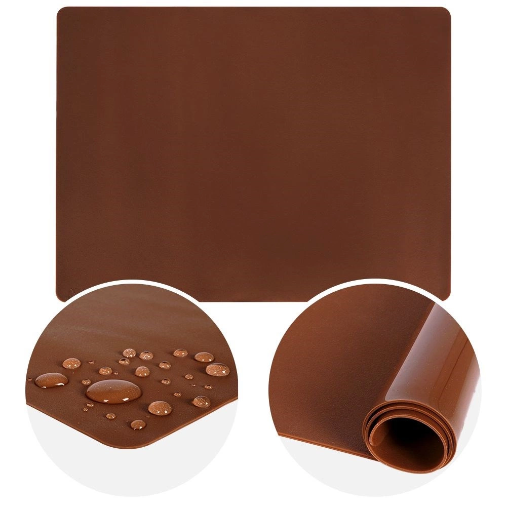 Silikoninis kepimo kilimėlis 40 × 30 cm rudas