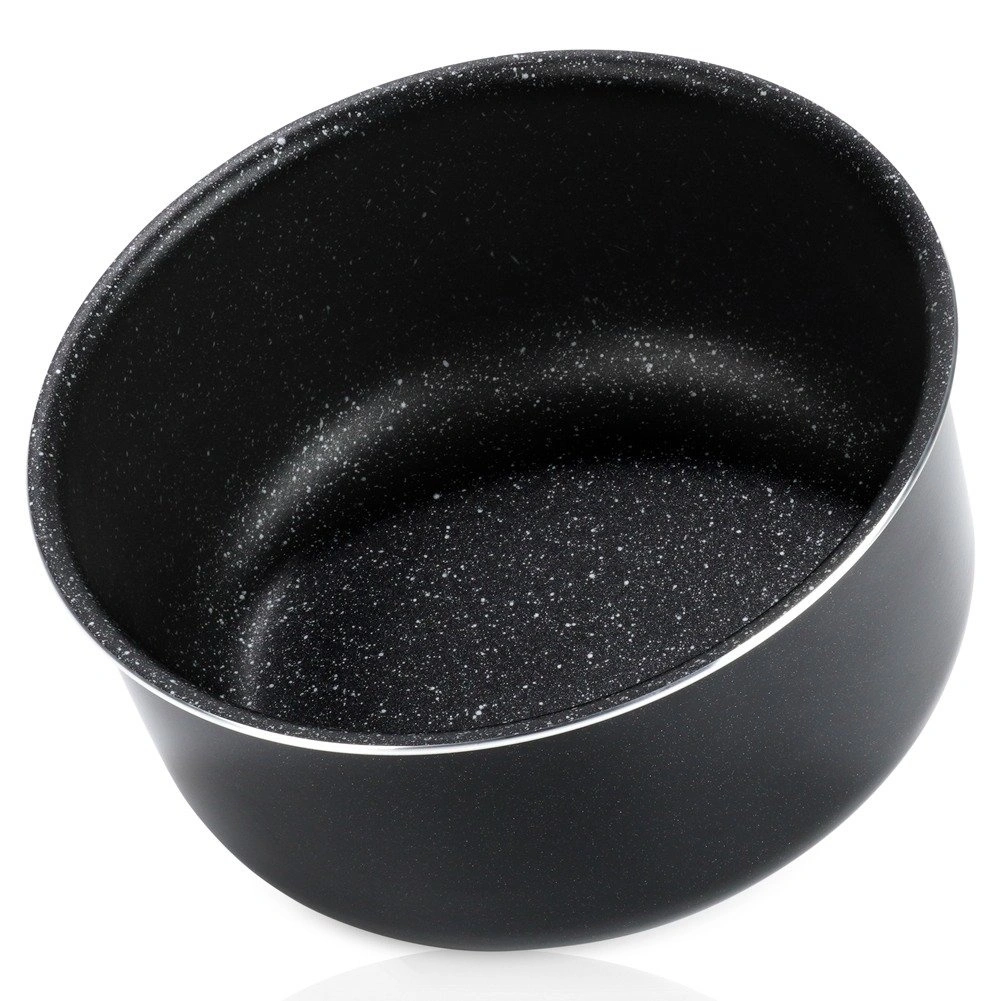 Puodas GRANDE COMBI su granitine danga, juodas, 20 cm, 3 l