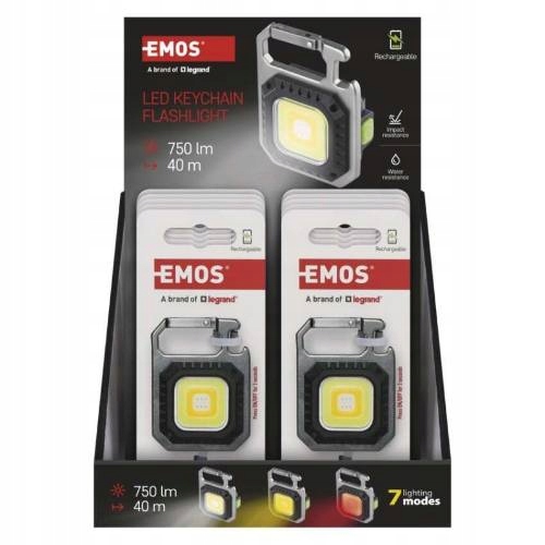 Įkraunamas mini LED žibintas-pakabutis EMOS 750lm