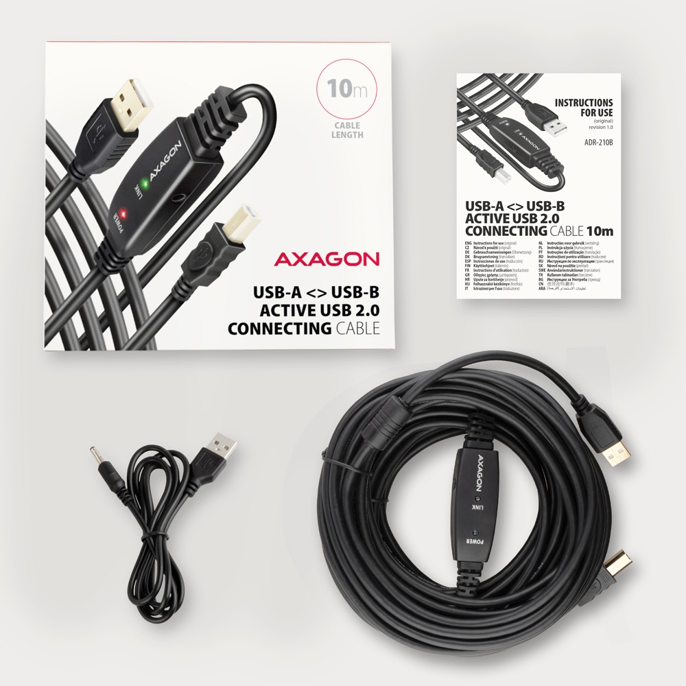 Maitinimo laidas axagon adr-210b