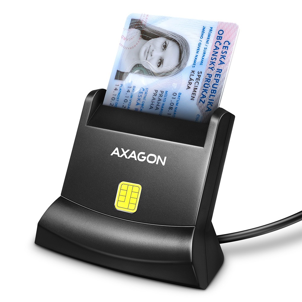 Lustinių kortelių skaitytuvas axagon cre-sm4n