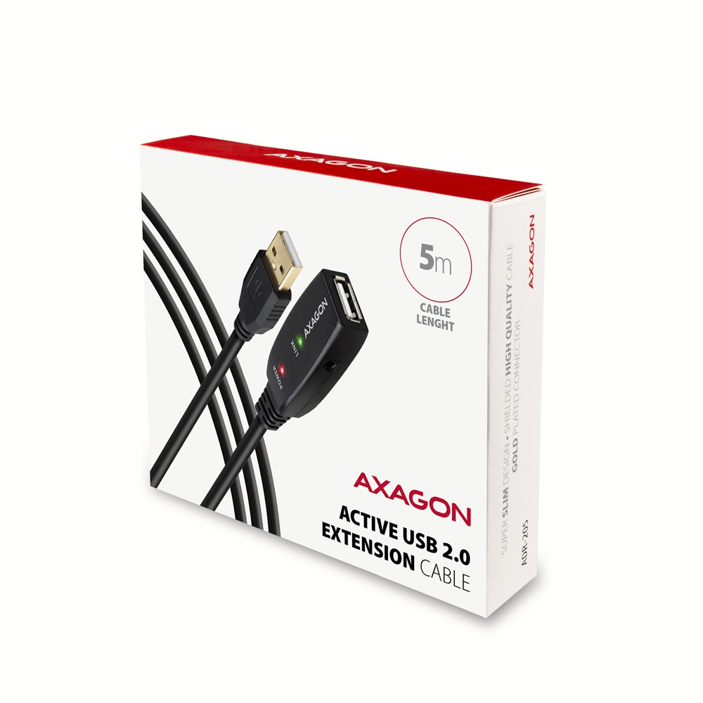 Maitinimo laidas axagon, usb 2.0, 5m