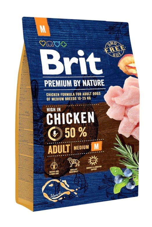 Brit Premium Vidutinio Dydžio Suaugusiems Šunims, 3 Kg