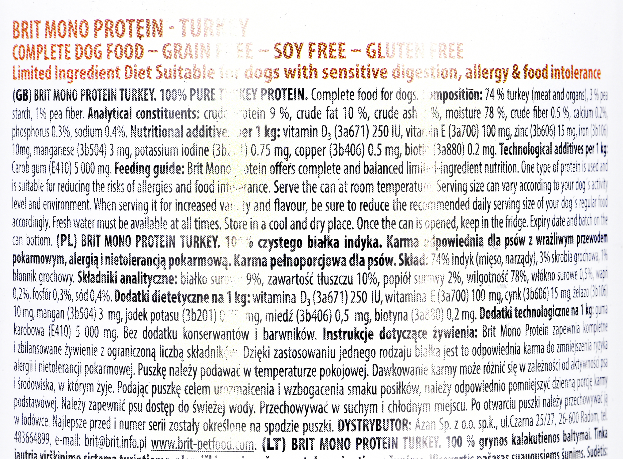 Brit care konservai mono protein su jautiena ir ryžiais, 400g
