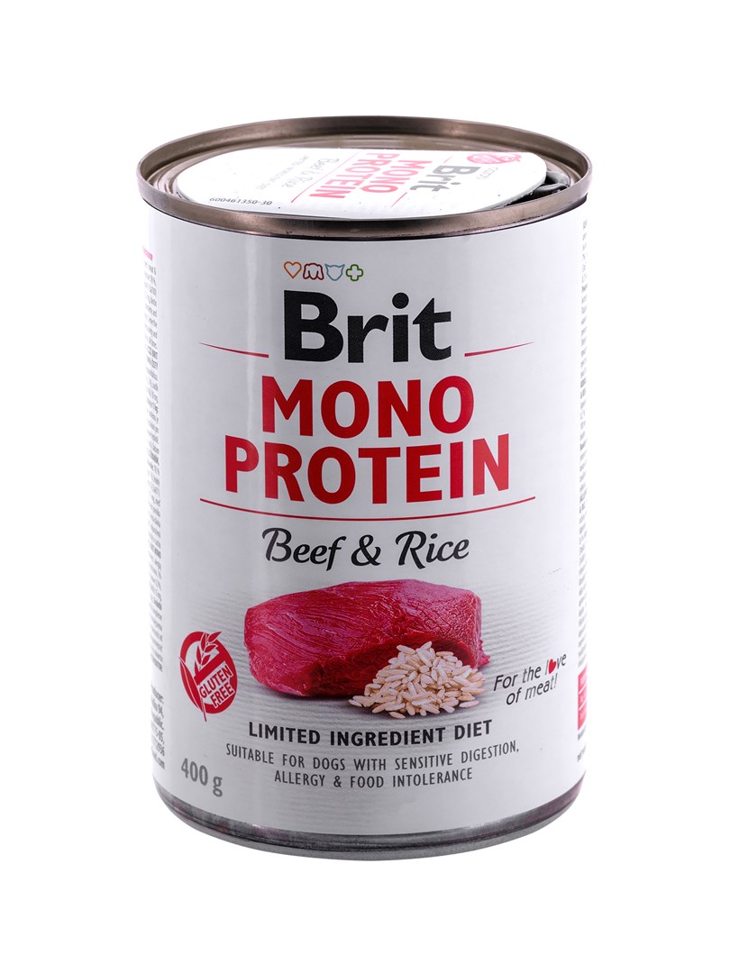 Brit Care Konservai Mono Protein Su Jautiena Ir Ryžiais, 400G