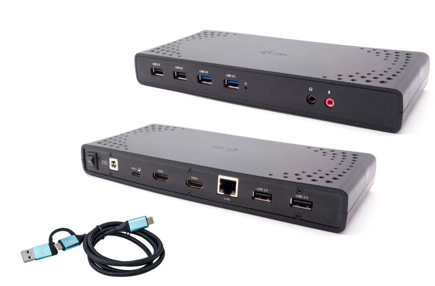 I-tec dokovací stanice usb 3.0 / usb-c / thunderbolt / 2x usb 3.0 / 4x usb 2.0 / 2x hdmi / lan / maitinimo tiekimas 100 w