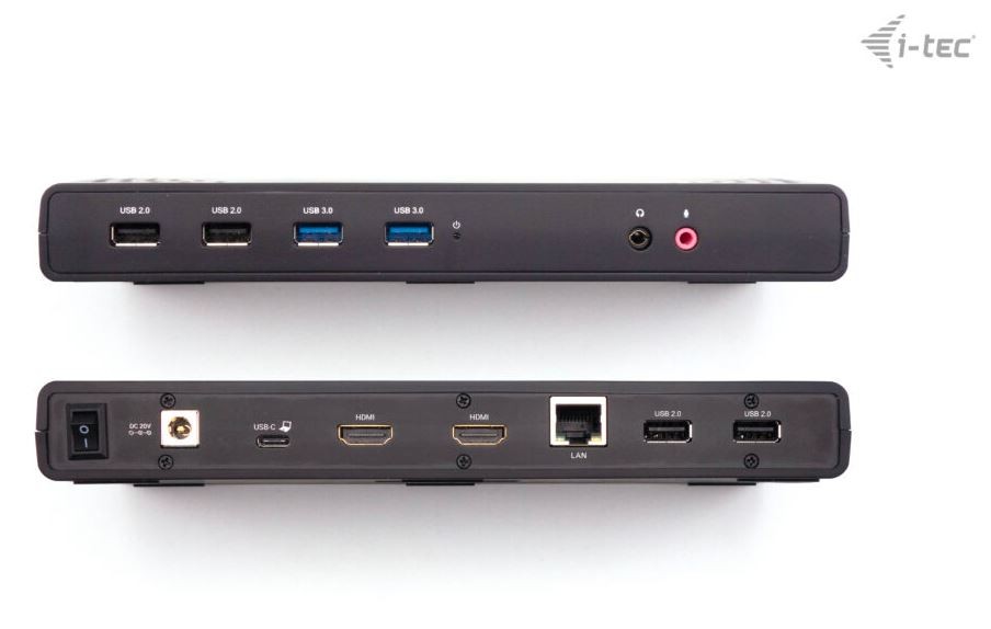 I-tec dokovací stanice usb 3.0 / usb-c / thunderbolt / 2x usb 3.0 / 4x usb 2.0 / 2x hdmi / lan / maitinimo tiekimas 100 w