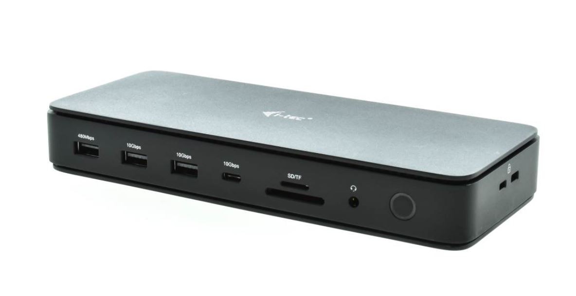 Usb šakotuvas i-tec tb4dualdpdockpdpro juoda